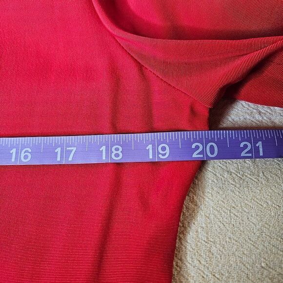 David Benjamin Vintage 80's Bold Red Double Breasted Tailored Fit Blazer Blouse - Picture 8 of 16